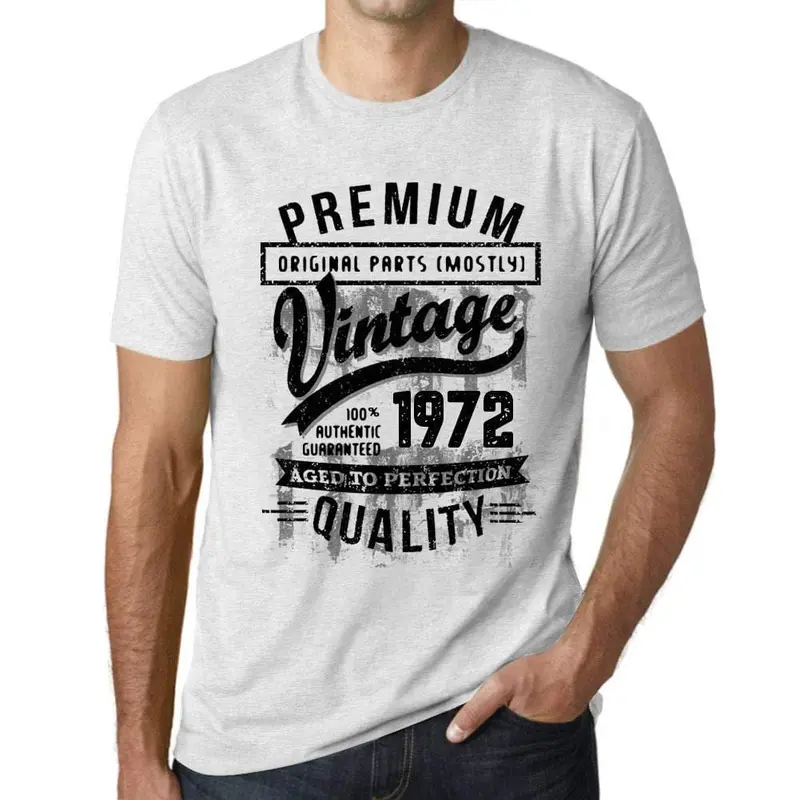 Ultrabasic - Homme T-Shirt Graphique 1972 Aged To Perfection Tee Shirt Cadeau D'anniversaire 1