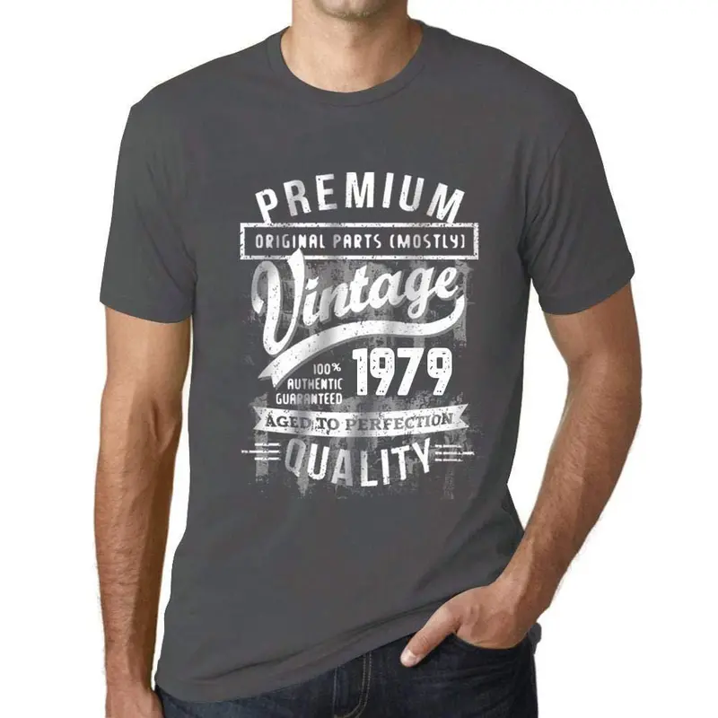 Ultrabasic - Homme T-Shirt Graphique 1979 Aged To Perfection Tee Shirt Cadeau D'anniversaire 1