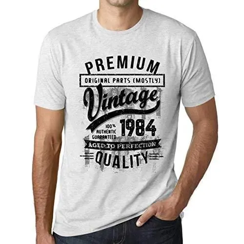 Ultrabasic - Homme T-Shirt Graphique 1984 Aged To Perfection Tee Shirt Cadeau D'anniversaire 1