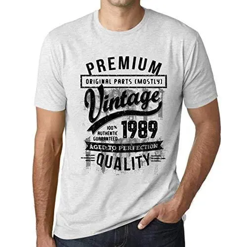 Ultrabasic - Homme T-Shirt Graphique 1989 Aged To Perfection Tee Shirt Cadeau D'anniversaire 1