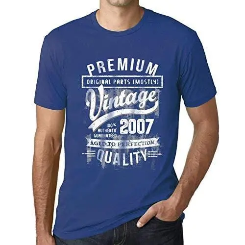 Ultrabasic - Homme T-Shirt Graphique 2007 Aged To Perfection Tee Shirt Cadeau D'anniversaire 1
