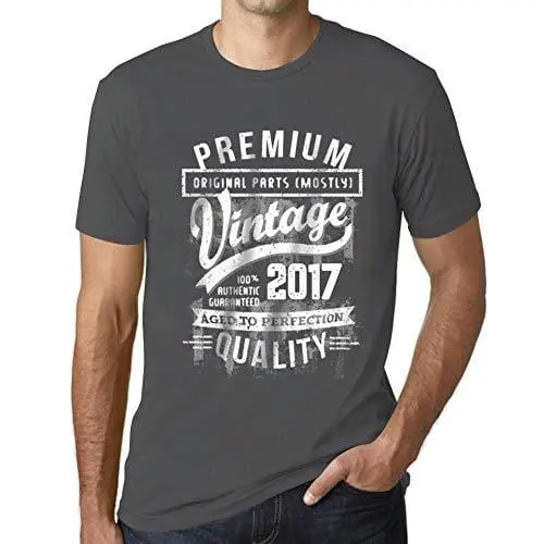 Ultrabasic - Homme T-Shirt Graphique 2017 Aged To Perfection Tee Shirt Cadeau D'anniversaire 1