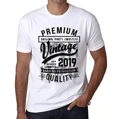 Ultrabasic - Homme T-Shirt Graphique 2019 Aged To Perfection Tee Shirt Cadeau D'anniversaire 1