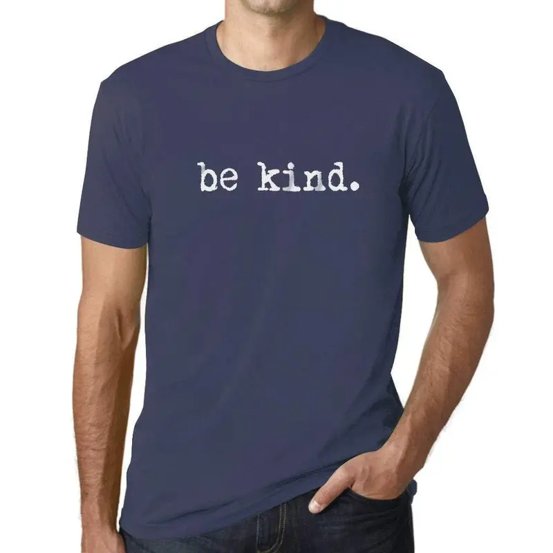 Ultrabasic - Homme T-Shirt Graphique Be Kind Denim 1