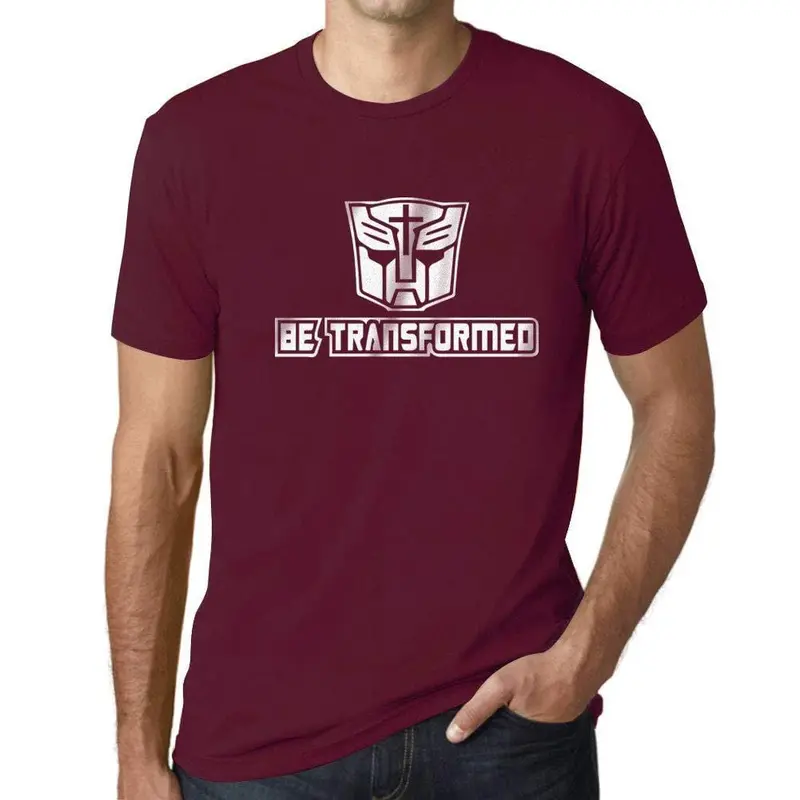 Ultrabasic - Homme T-Shirt Graphique Be Transformed Bordeaux 1