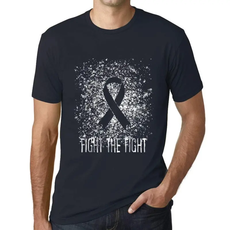 Ultrabasic Homme T-Shirt Graphique Cancer Fight The Fight Marine 1