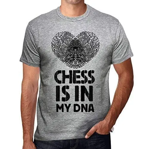 Ultrabasic - Homme T-Shirt Graphique Chess Is In My Dna Gris Chine 1