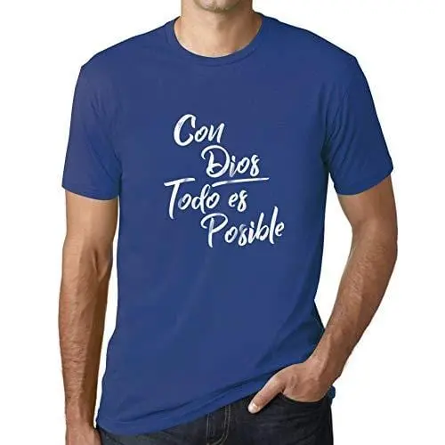 Ultrabasic - Homme T-Shirt Graphique Con Dios Todo Es Posible 1