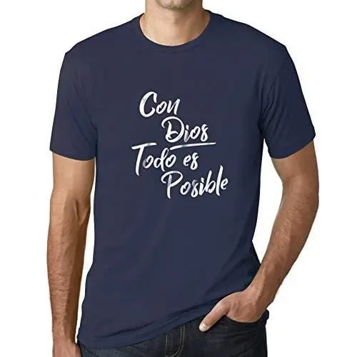 Ultrabasic - Homme T-Shirt Graphique Con Dios Todo Es Posible 1