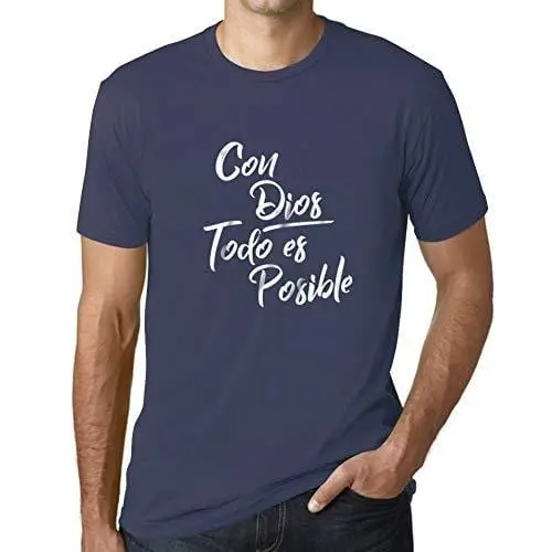 Ultrabasic - Homme T-Shirt Graphique Con Dios Todo Es Posible 1