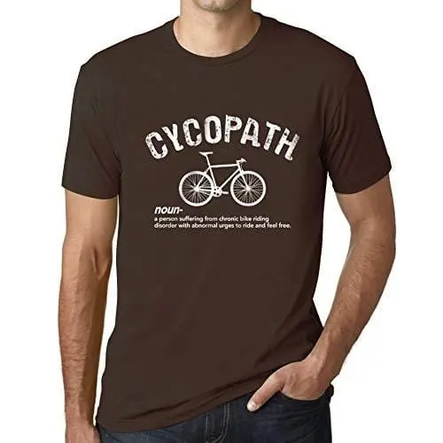 Ultrabasic - Homme T-Shirt Graphique Cycopath Imprimé Lettres Noël Cadeau Chocolate 1