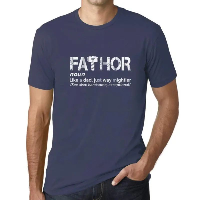 Ultrabasic - Homme T-Shirt Graphique Fa-Thor Denim 1