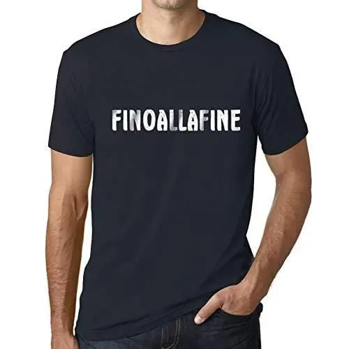 Ultrabasic - Homme T-Shirt Graphique Finoallafine Marine 1