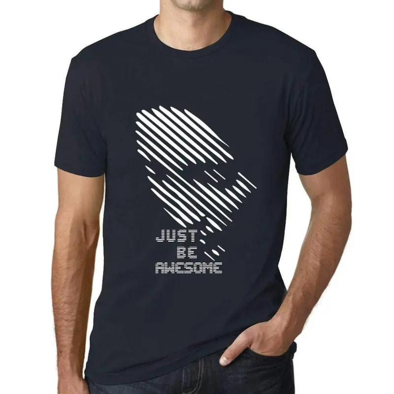 Ultrabasic - Homme T-Shirt Graphique Just Be Awesome Marine 1