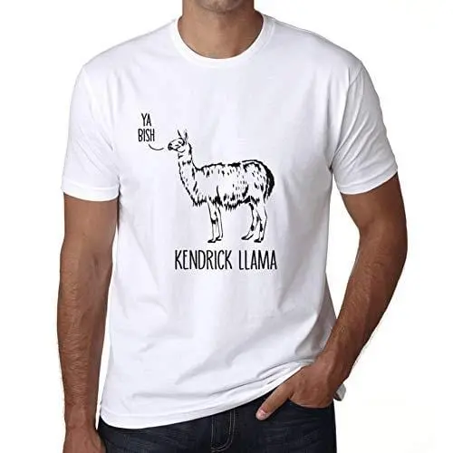 Ultrabasic - Homme T-Shirt Graphique Kendrick Llama Blanc 1
