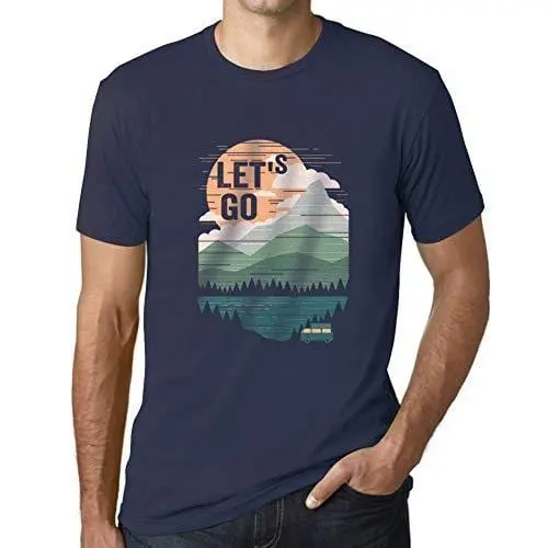 Ultrabasic - Homme T-Shirt Graphique Let's Go French Marine 1