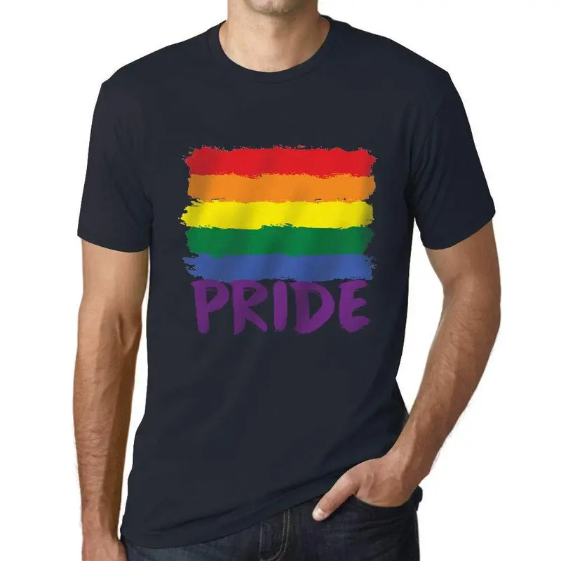 Ultrabasic Homme T-Shirt Graphique Lgbt Pride Marine 1