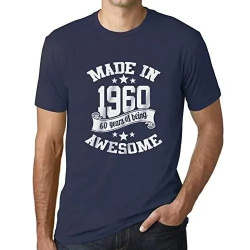 Ultrabasic - Homme T-Shirt Graphique Made In 1960 Idée Cadeau T-Shirt Pour Le 60E Anniversaire French Marine 1