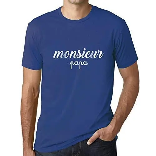 Ultrabasic - Homme T-Shirt Graphique Monsieur Papa Imprimé Lettres Noël Cadeau Royal 1