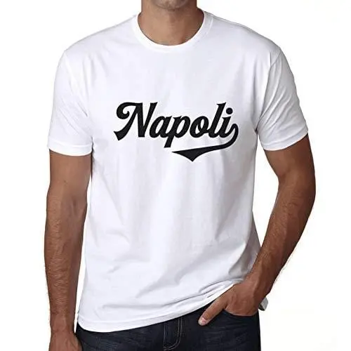 Ultrabasic - Homme T-Shirt Graphique Napoli Blanc 1
