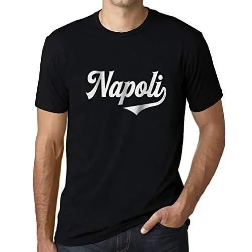 Ultrabasic - Homme T-Shirt Graphique Napoli Noir Profond 1