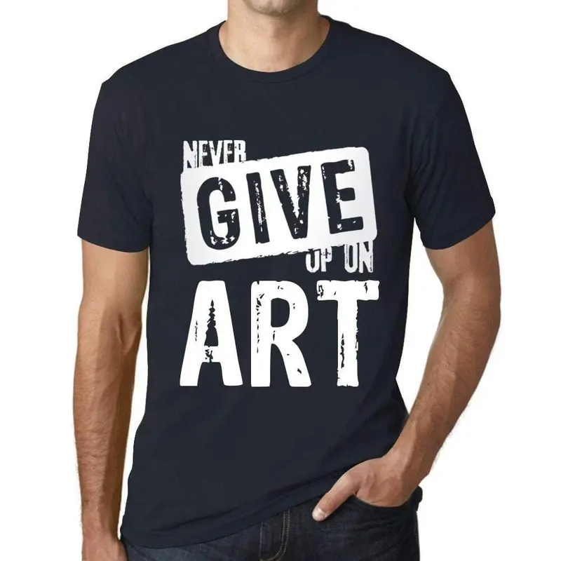Ultrabasic Homme T-Shirt Graphique Never Give Up On Art Marine 1