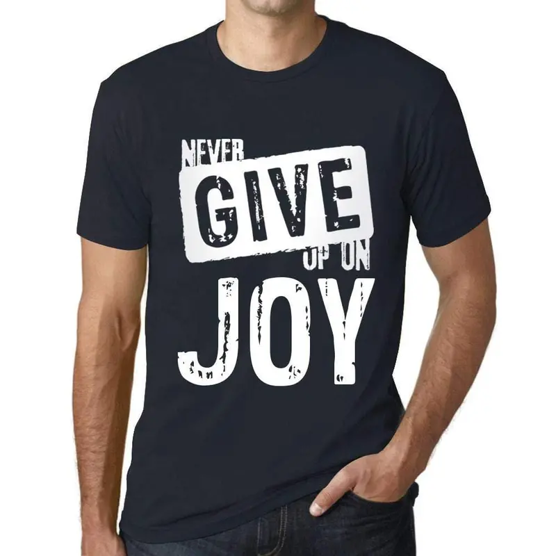 Ultrabasic Homme T-Shirt Graphique Never Give Up On Joy Marine 1