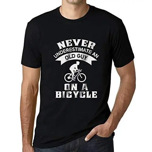 Ultrabasic - Homme T-Shirt Graphique Never Underestimate An Old Man Imprimé Lettres Noël Cadeau Noir Profond 1
