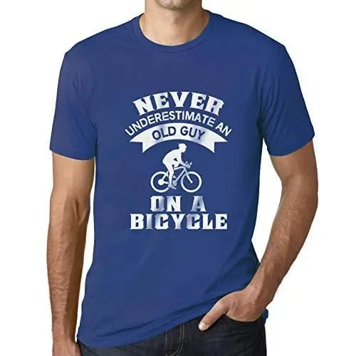 Ultrabasic - Homme T-Shirt Graphique Never Underestimate An Old Man Imprimé Lettres Noël Cadeau Royal 1