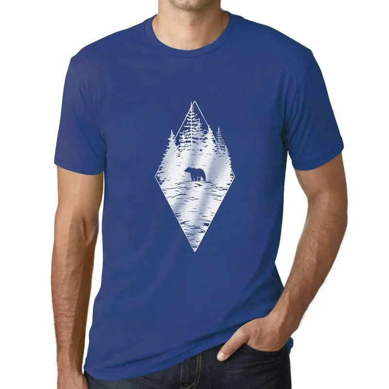 Ultrabasic - Homme T-Shirt Graphique Ours De La Forêt Royal 1