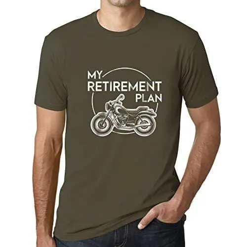 Ultrabasic - Homme T-Shirt Graphique Retirement Plan Imprimé Lettres Noël Cadeau Army 1