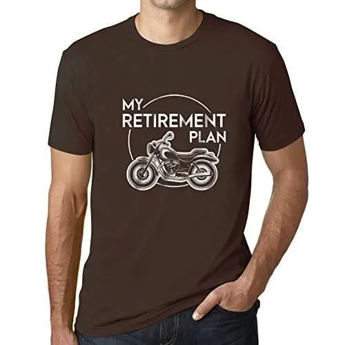 Ultrabasic - Homme T-Shirt Graphique Retirement Plan Imprimé Lettres Noël Cadeau Chocolate 1