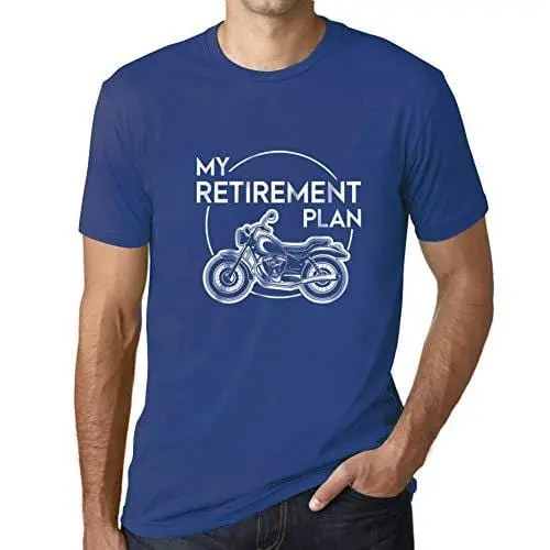 Ultrabasic - Homme T-Shirt Graphique Retirement Plan Imprimé Lettres Noël Cadeau Royal 1