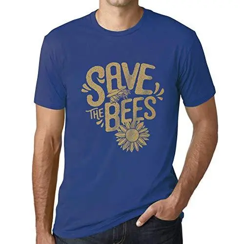 Ultrabasic - Homme T-Shirt Graphique Save The Bees Royal 1