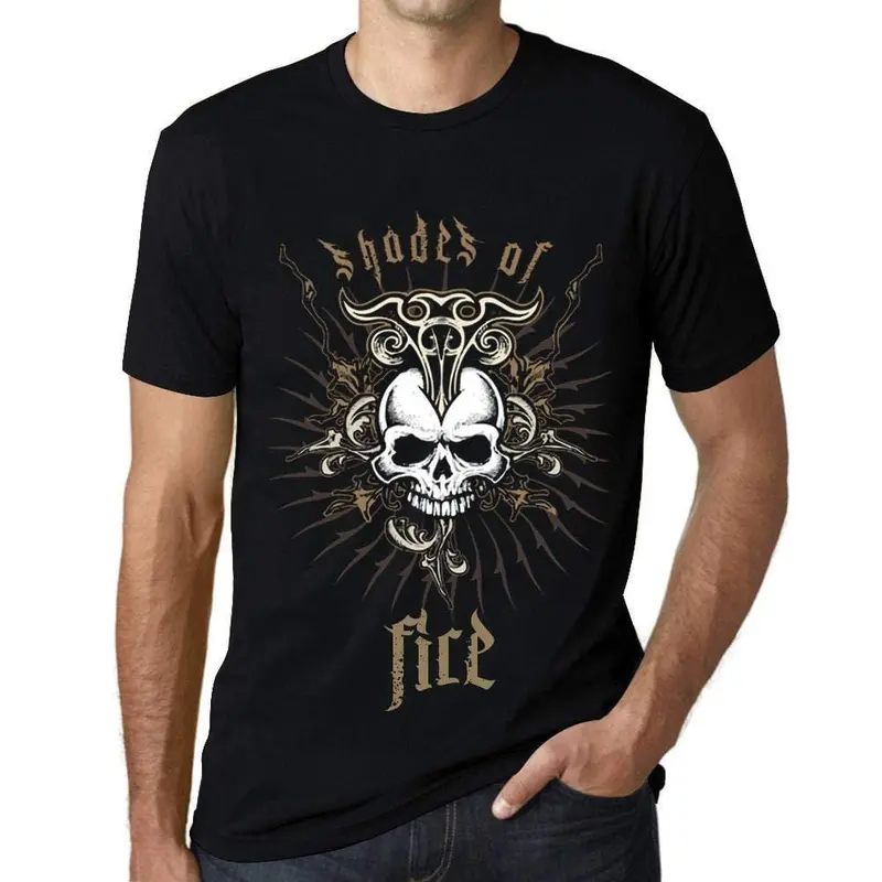 Ultrabasic - Homme T-Shirt Graphique Shades Of Fire Noir Profond 1