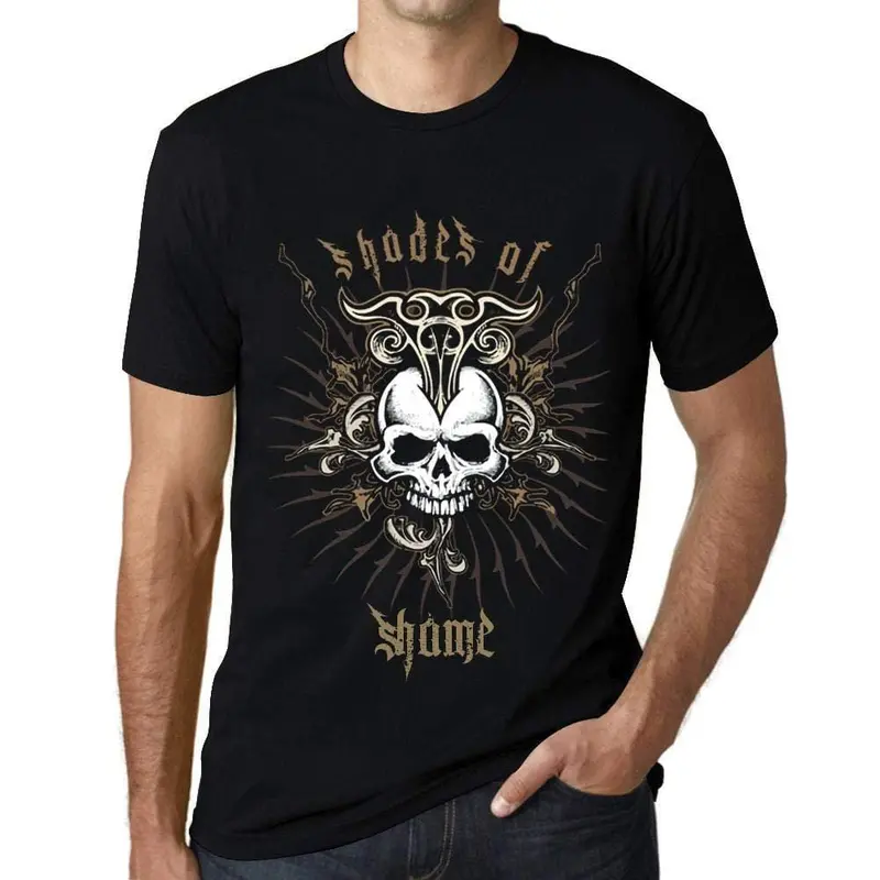 Ultrabasic - Homme T-Shirt Graphique Shades Of Shame Noir Profond 1
