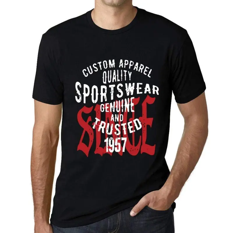 Ultrabasic - Homme T-Shirt Graphique Sportswear Depuis 1957 Noir Profond 1
