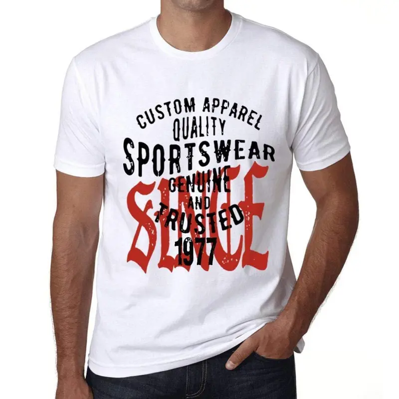 Ultrabasic - Homme T-Shirt Graphique Sportswear Depuis 1977 Blanc 1