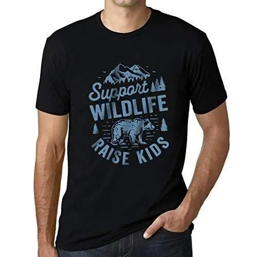 Ultrabasic - Homme T-Shirt Graphique Support Wildlife Noir Profond 1