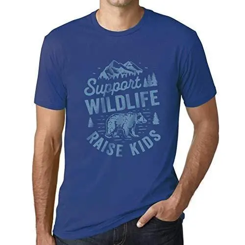 Ultrabasic - Homme T-Shirt Graphique Support Wildlife Royal 1
