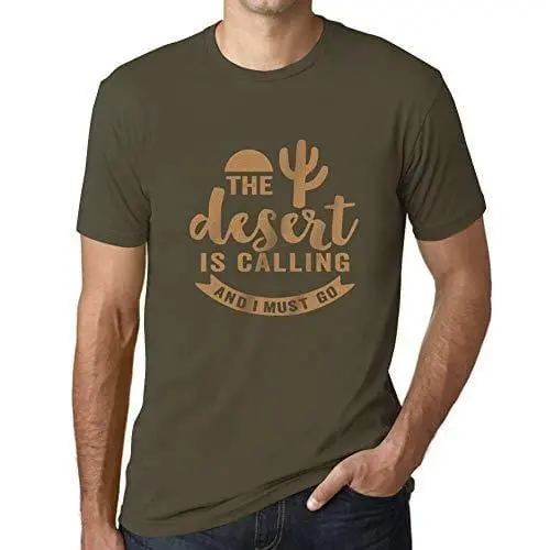 Ultrabasic - Homme T-Shirt Graphique The Desert Is Calling Army 1