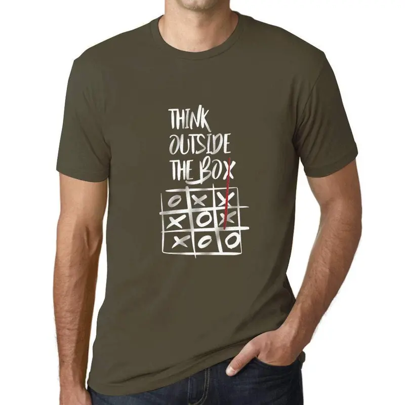 Ultrabasic - Homme T-Shirt Graphique Think Outside The Box Army 1