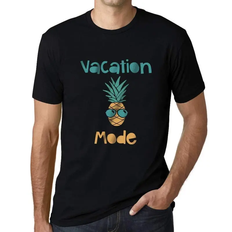 Ultrabasic - Homme T-Shirt Graphique Vacation Mode Noir Profond 1