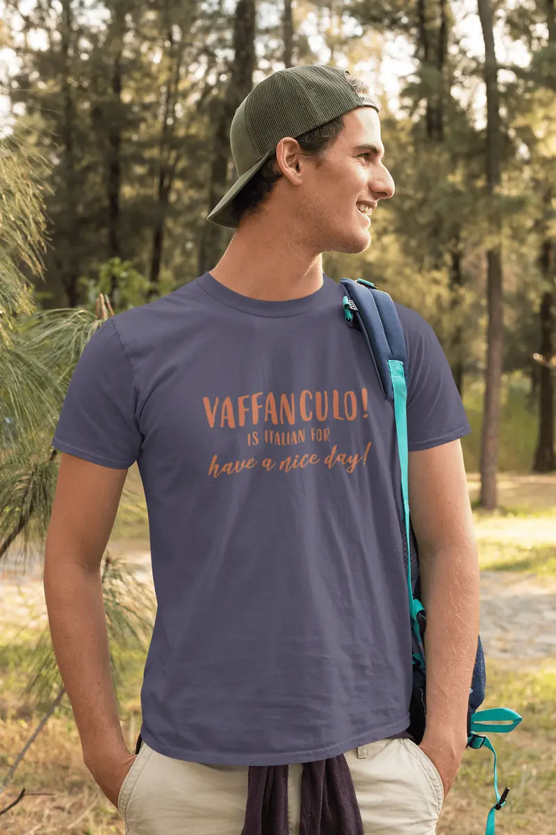 Ultrabasic - Homme T-Shirt Graphique Vaffanculo Is Italian For Have A Nice Day 1