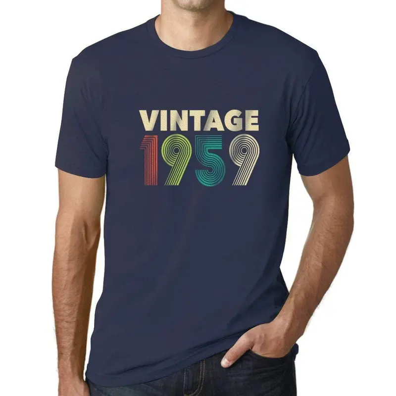 Ultrabasic - Homme T-Shirt Graphique Vintage 1959 French Marine 1
