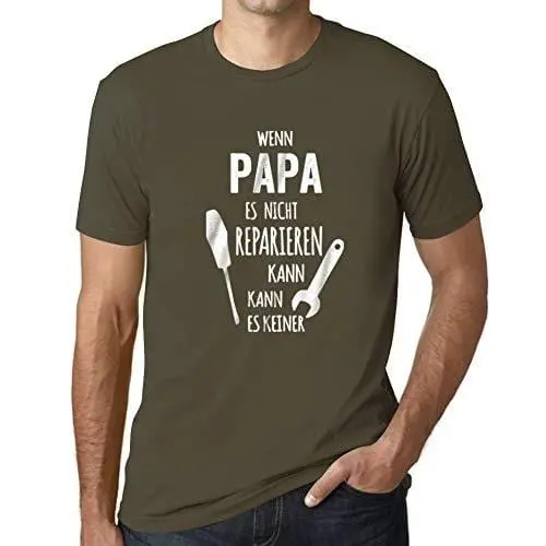 Ultrabasic - Homme T-Shirt Graphique Wenn Papa Es Nicht Repairen Kann 1