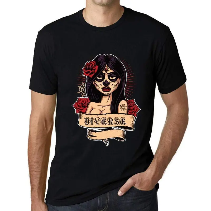 Ultrabasic - Homme T-Shirt Graphique Women Flower Tattoo Diverse 1