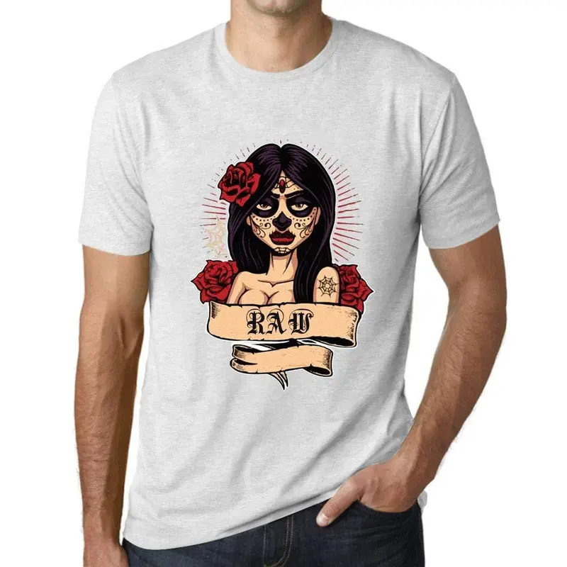 Ultrabasic - Homme T-Shirt Graphique Women Flower Tattoo Raw 1