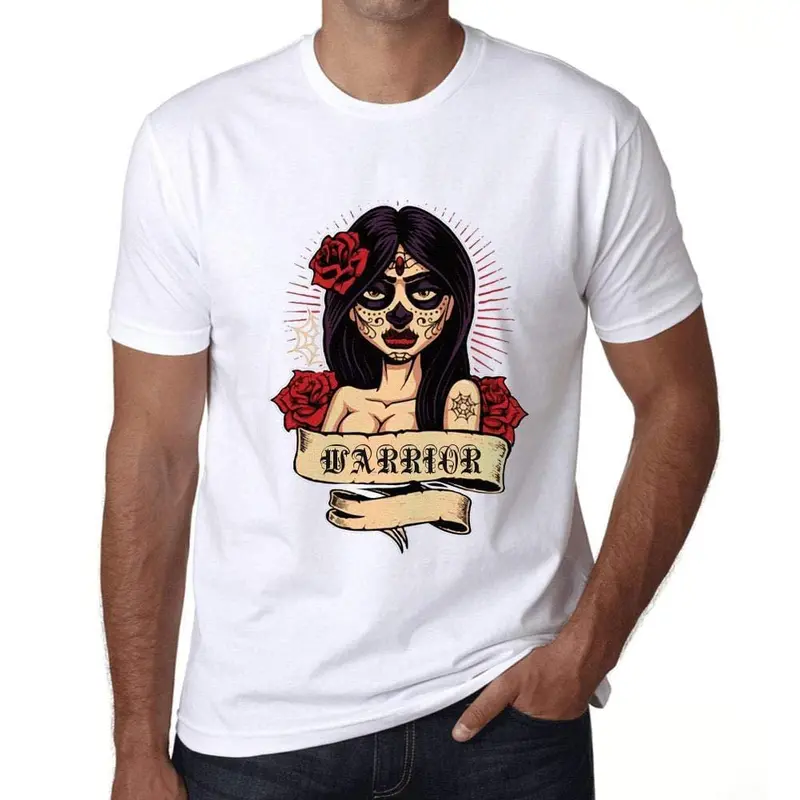 Ultrabasic - Homme T-Shirt Graphique Women Flower Tattoo Warrior 1
