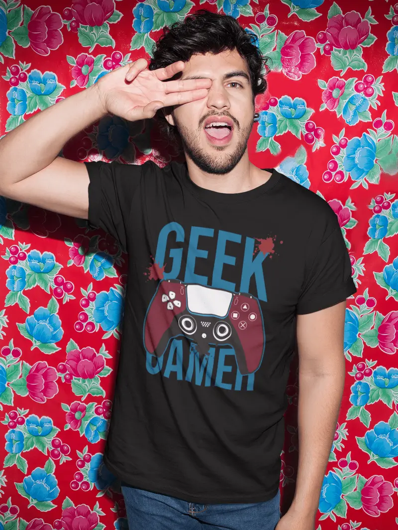Ultrabasic Men's Gaming T-Shirt Gamer - Video Games Player Tee Shirt 2